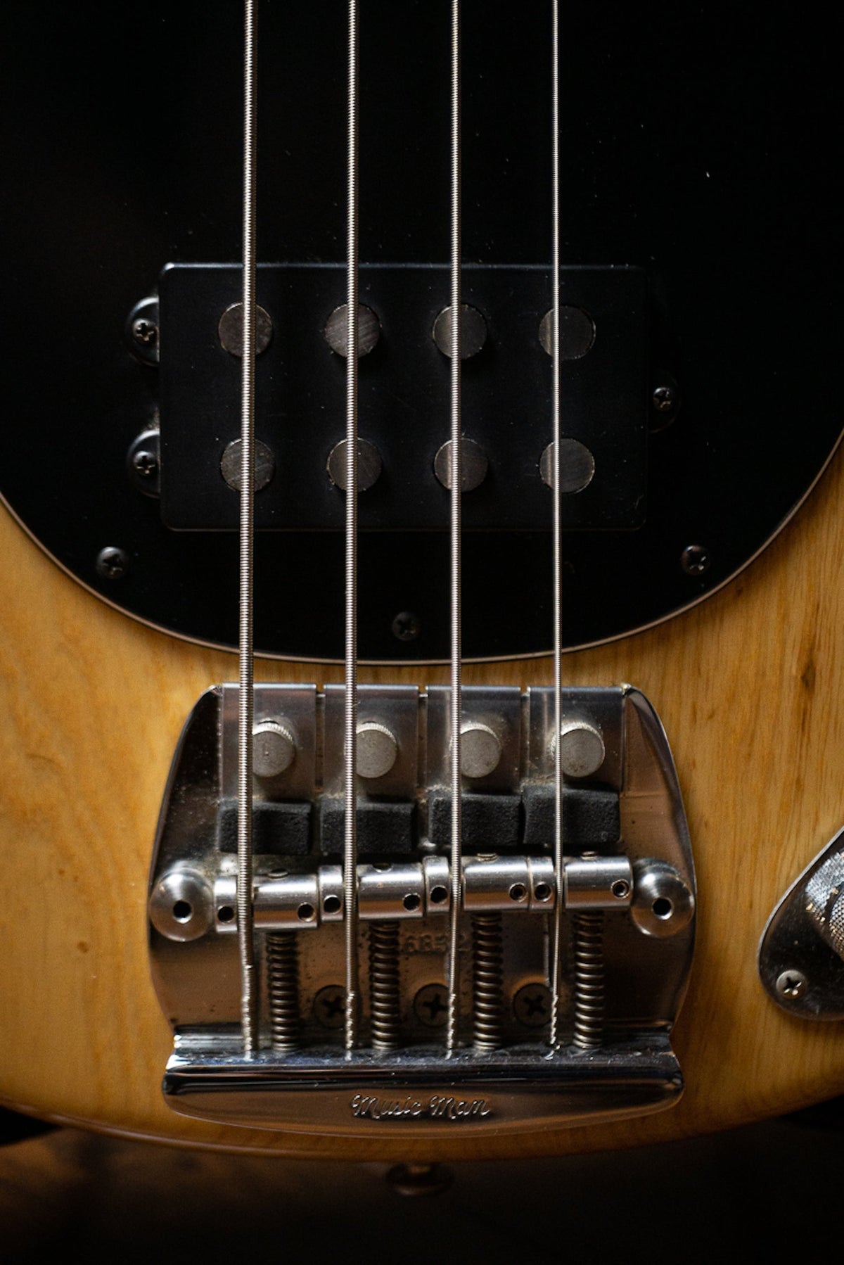 1993 Musicman Stingray 4 String Electric Bass - Natural
