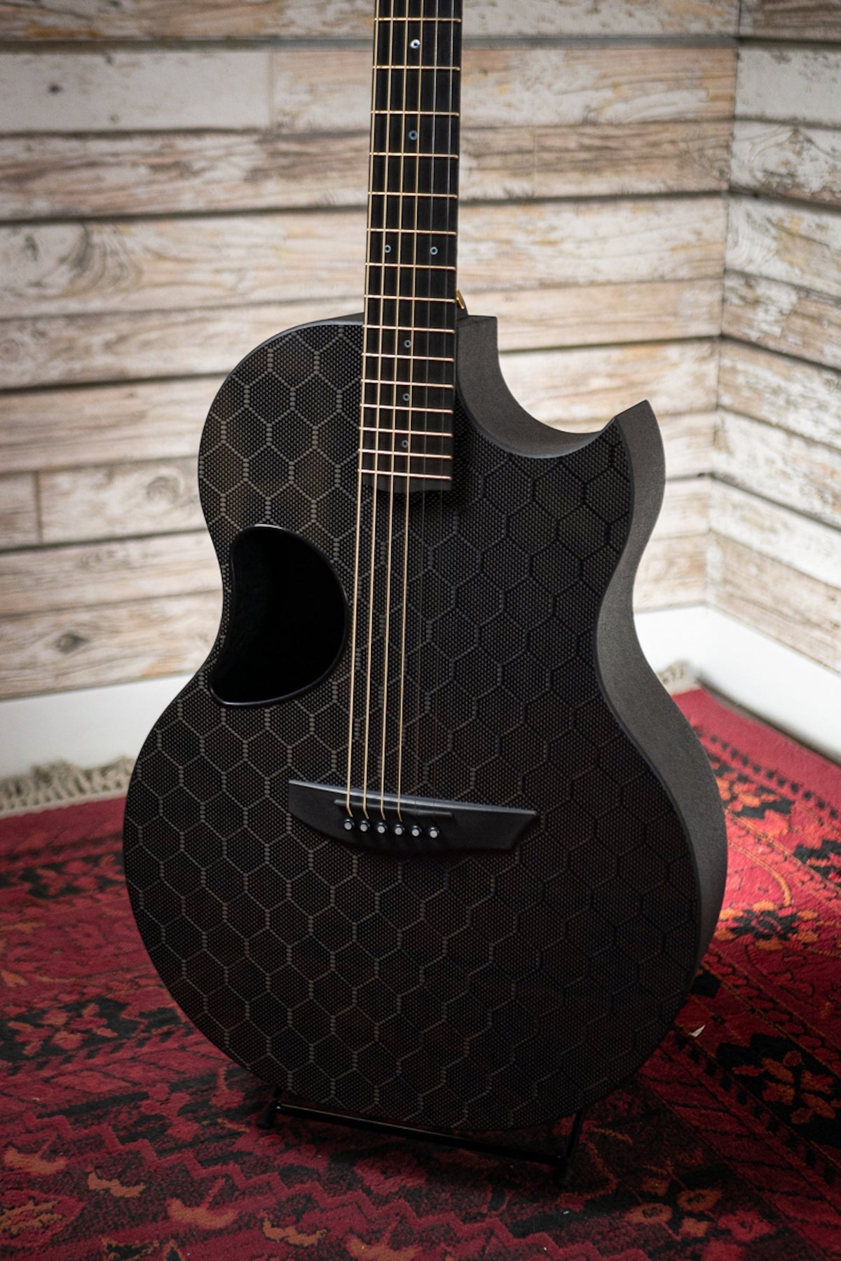McPherson Sable Carbon Acoustic-Electric Guitar - Honeycomb w/ Gold Headstock