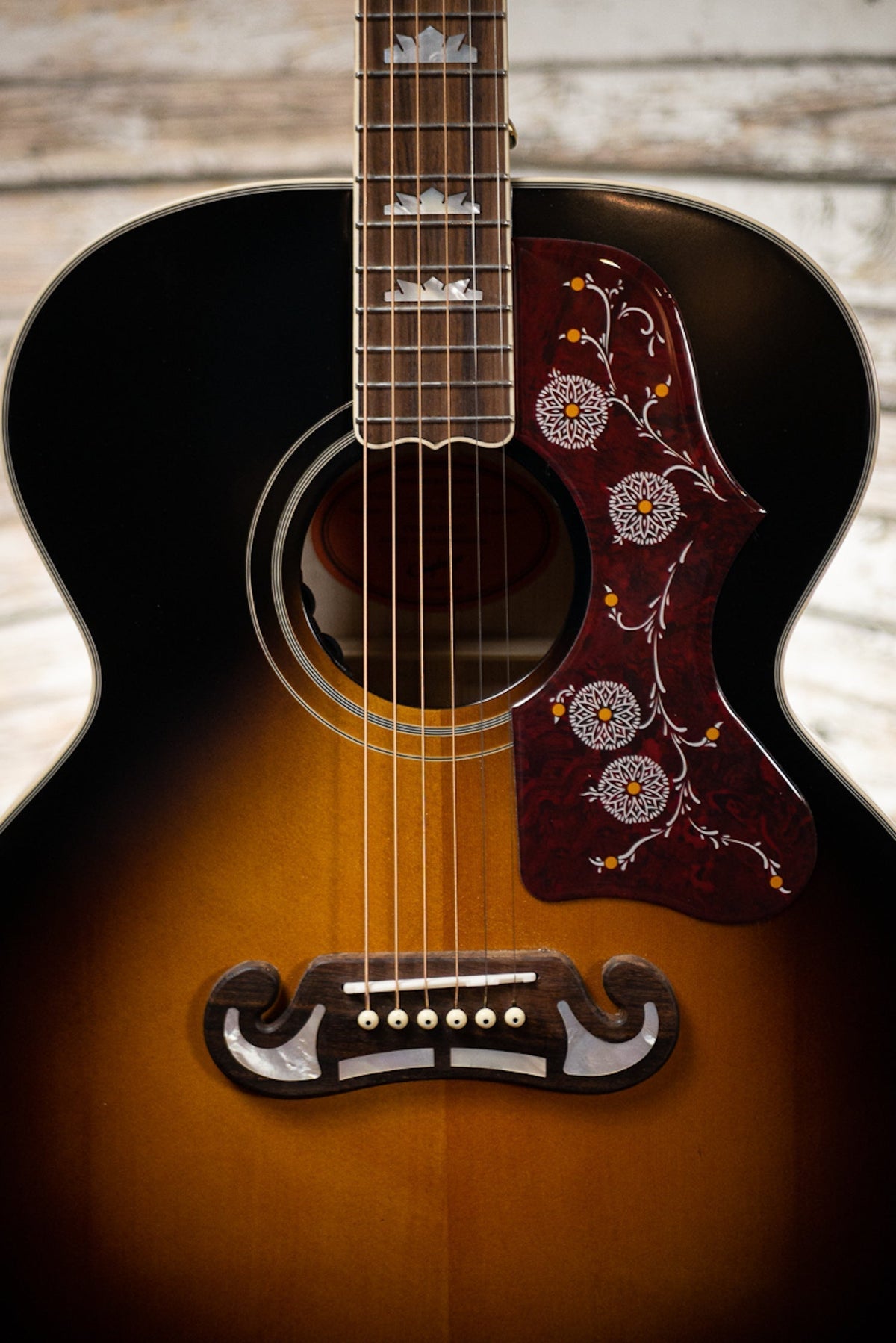 Epiphone Masterbilt J-200 Acoustic-Electric - Aged Vintage Sunburst Gloss