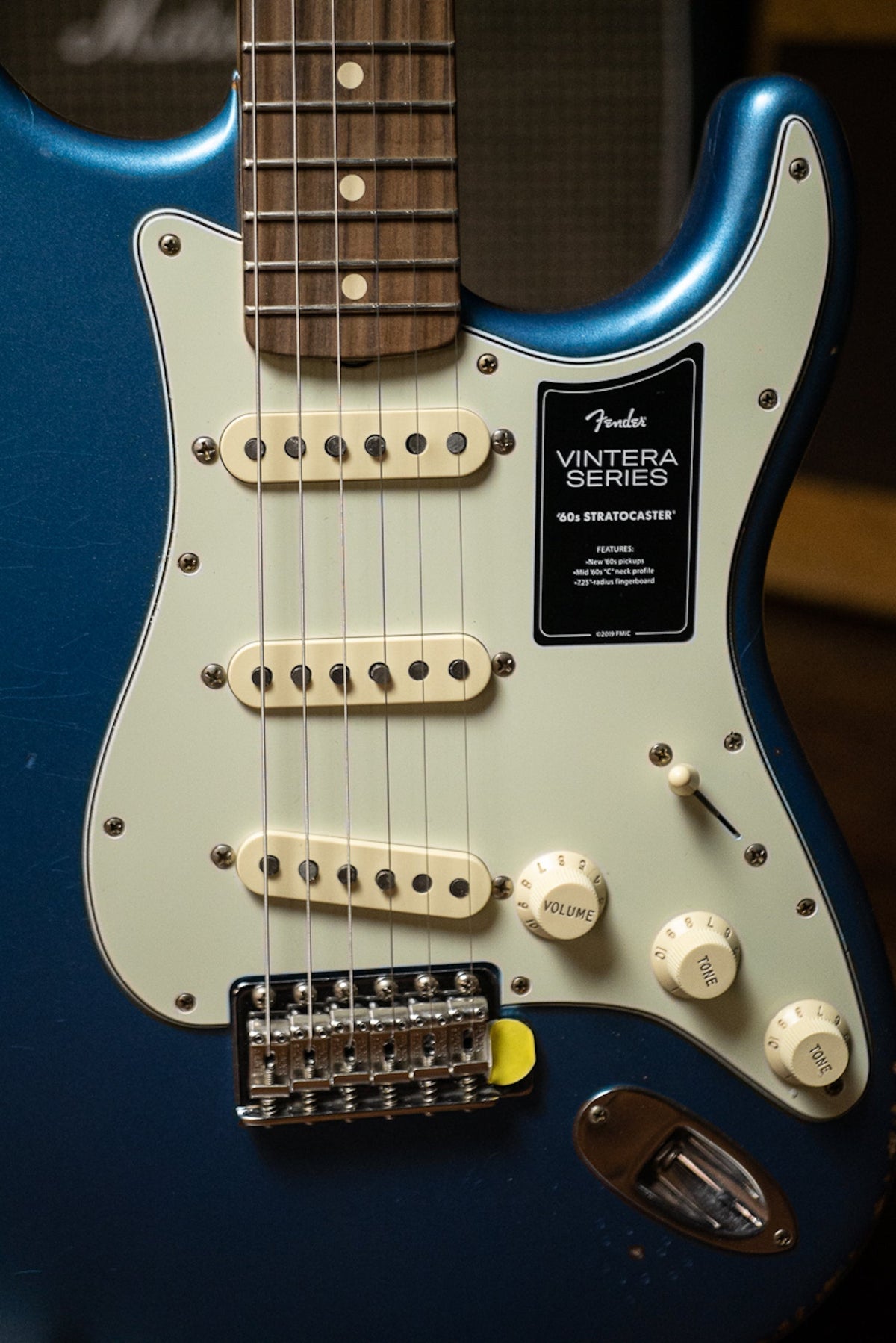Fender Vintera '60s Road Worn Stratocaster Electric Guitar - Lake Placid Blue