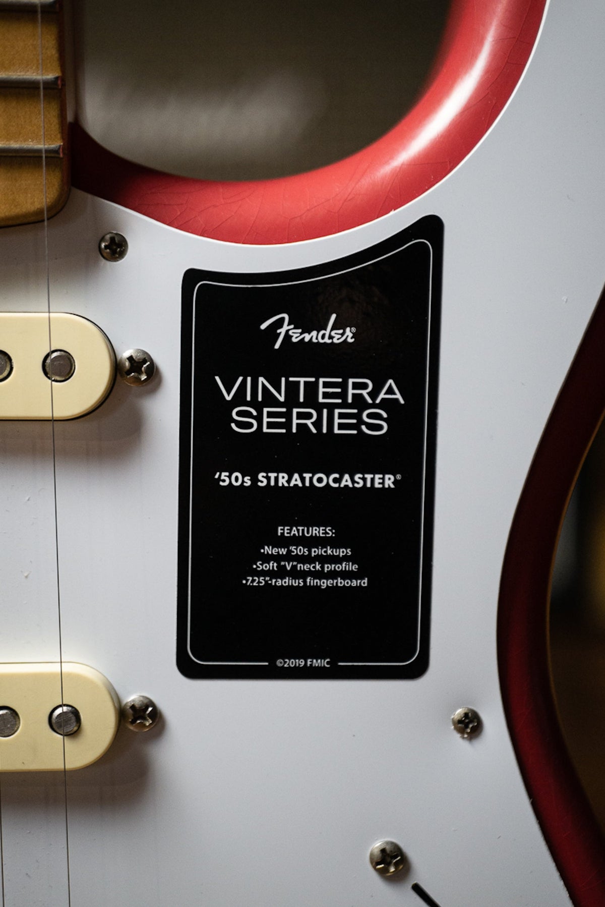 Fender Vintera '50s Road Worn Stratocaster Electric Guitar - Fiesta Red