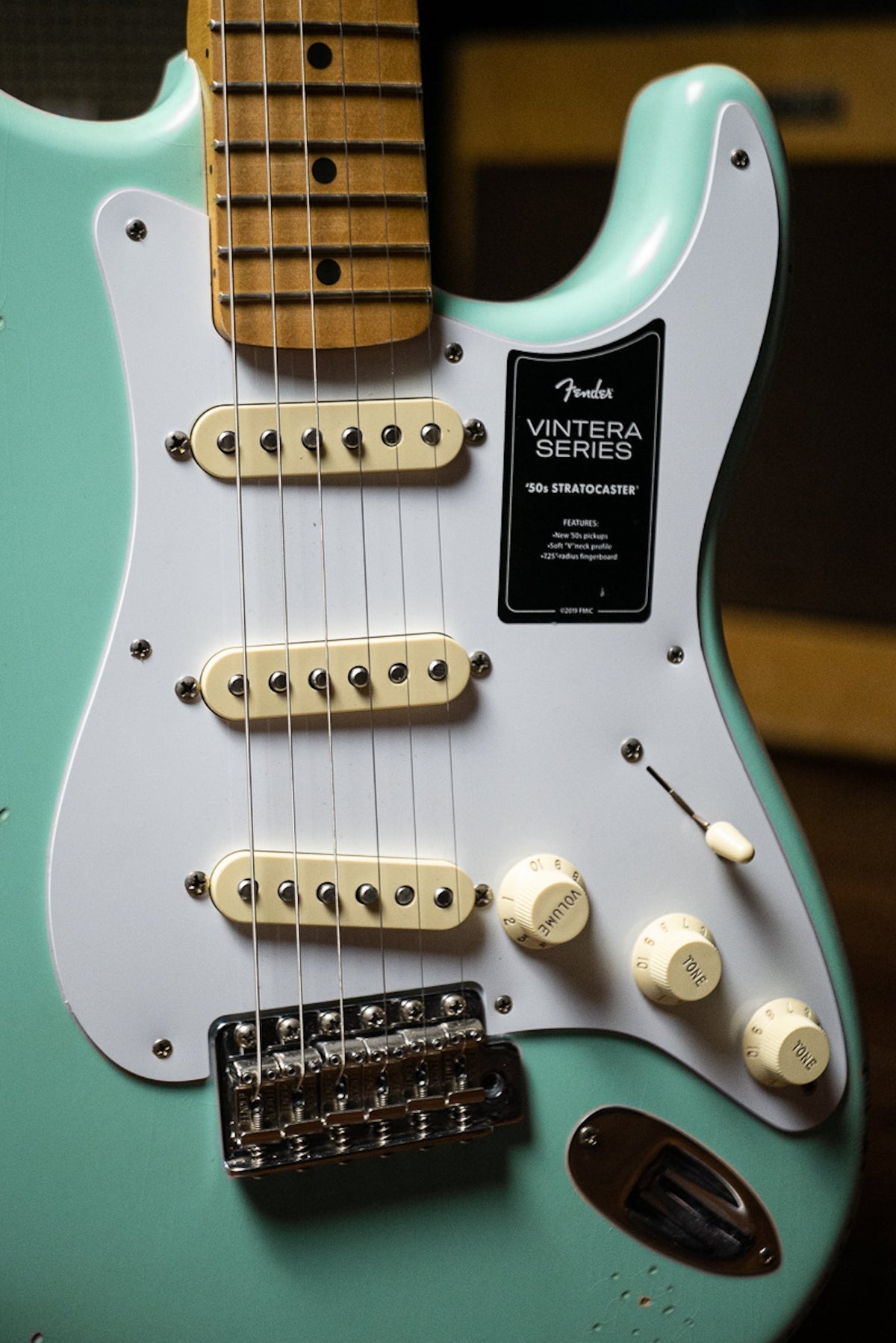 Fender Vintera '50s Road Worn Stratocaster Electric Guitar - Seafoam Green