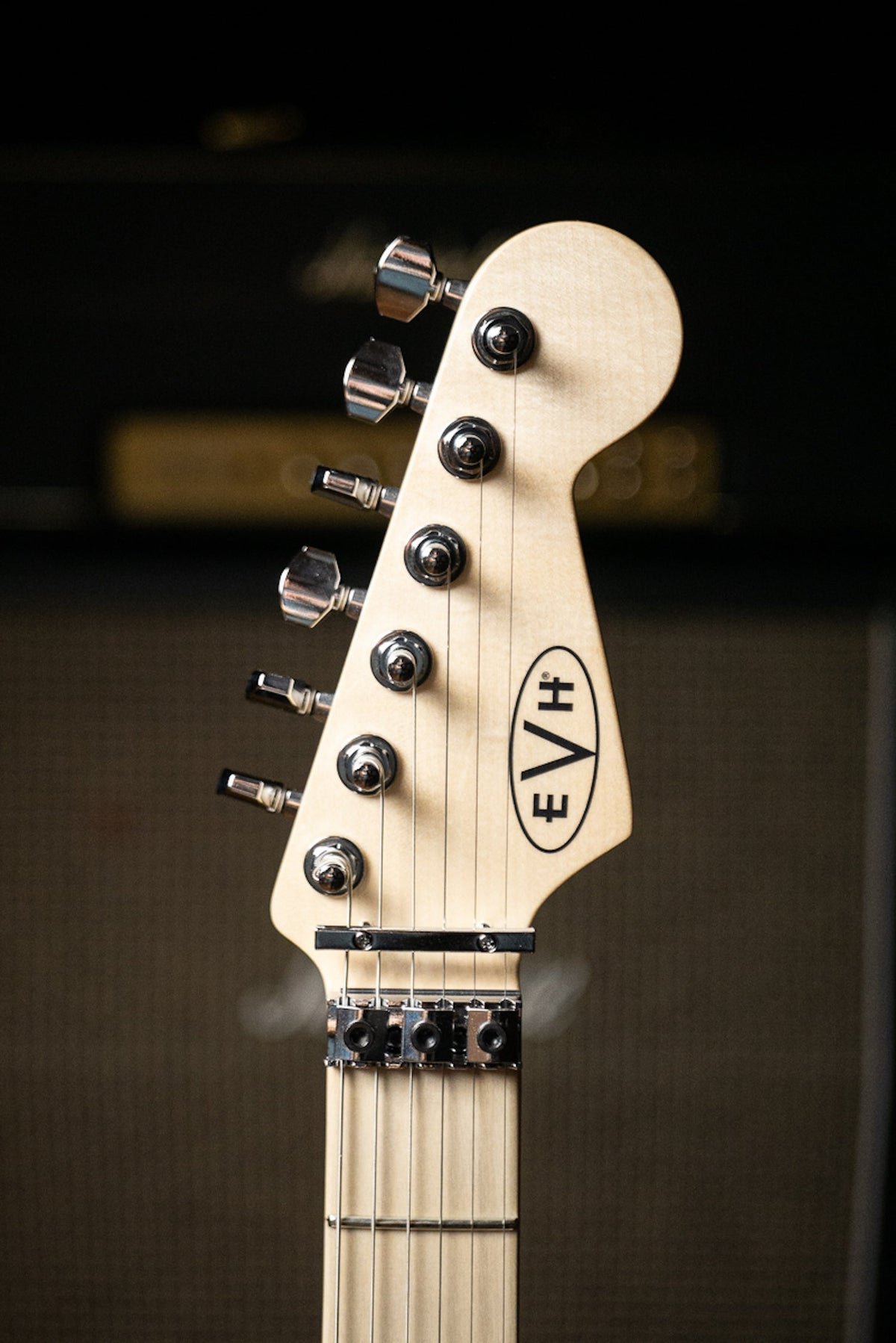 EVH Striped Series Electric Guitar - White and Black