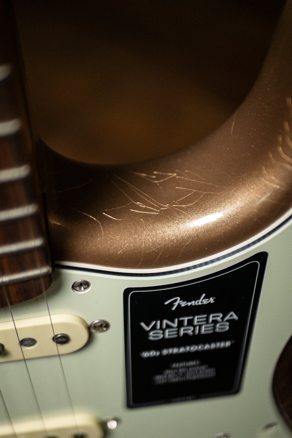 Fender Vintera '60s Road Worn Stratocaster Electric Guitar - Firemist Gold