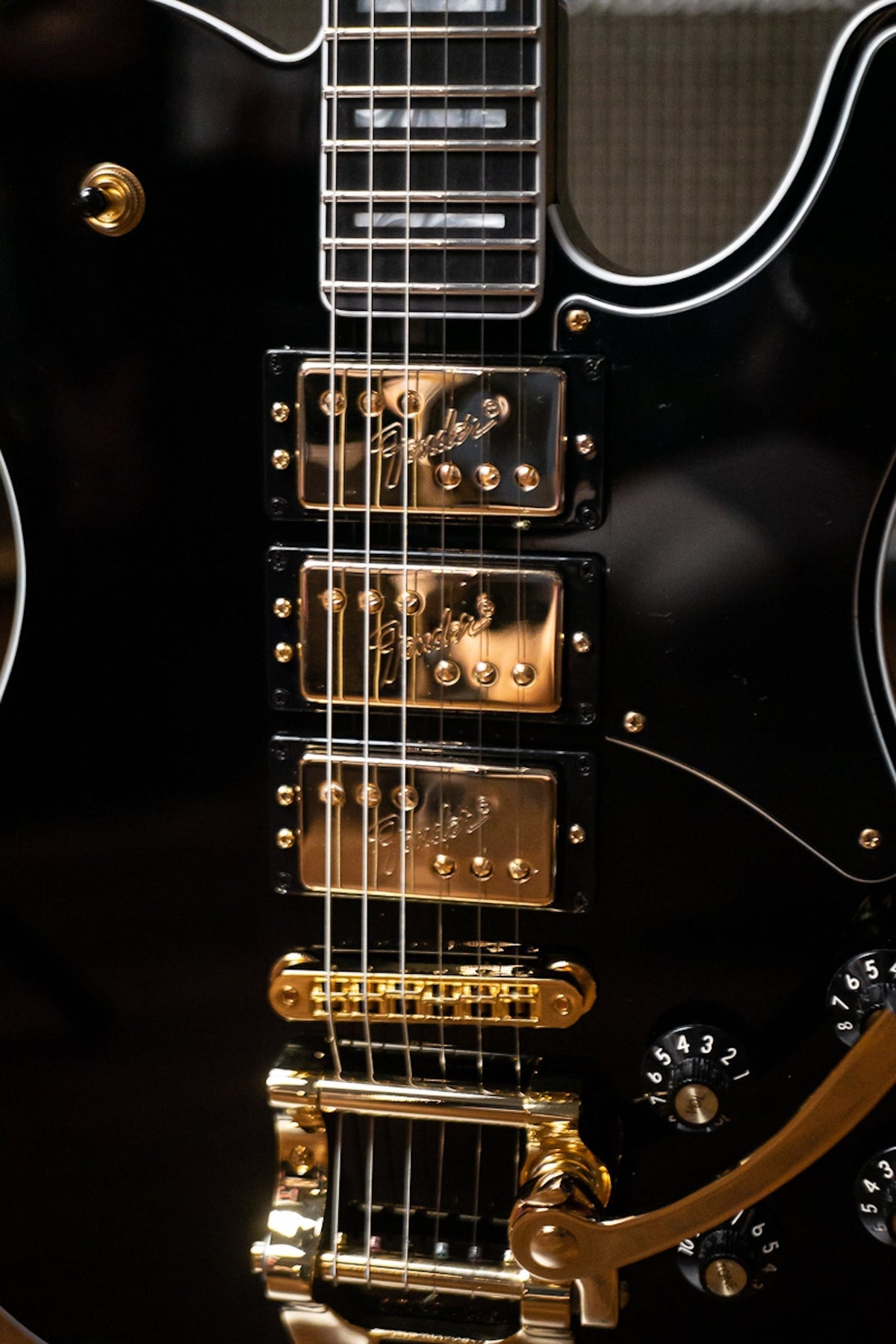 Fender Parallel Universe Volume II Troublemaker Telecaster Deluxe Bigsby Electric Guitar - Black