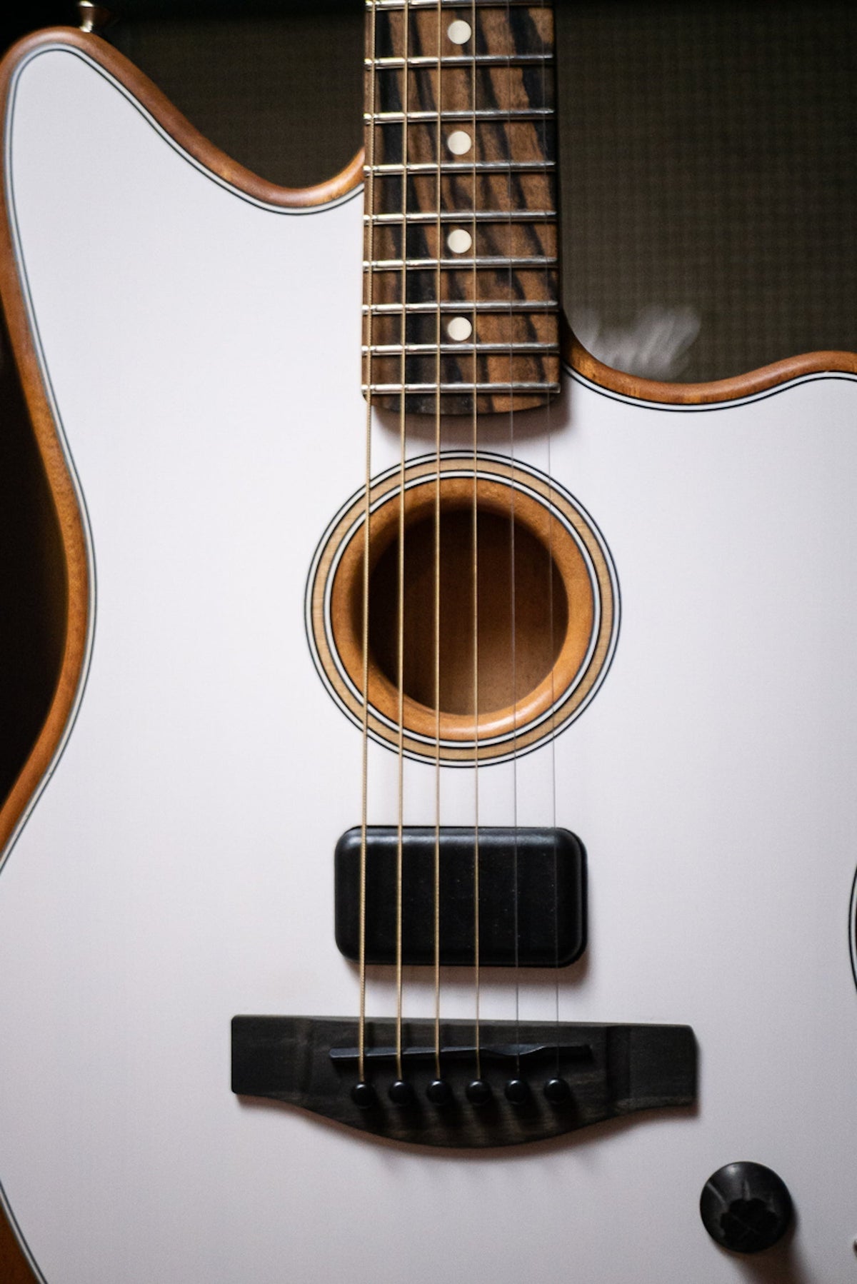 Fender American Acoustasonic Jazzmaster Electric Guitar - Arctic White