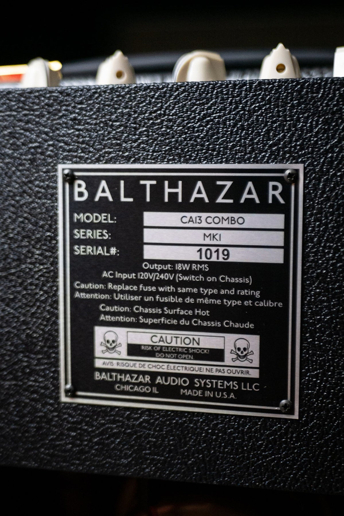 Balthazar Cabaret 13 Combo Amp