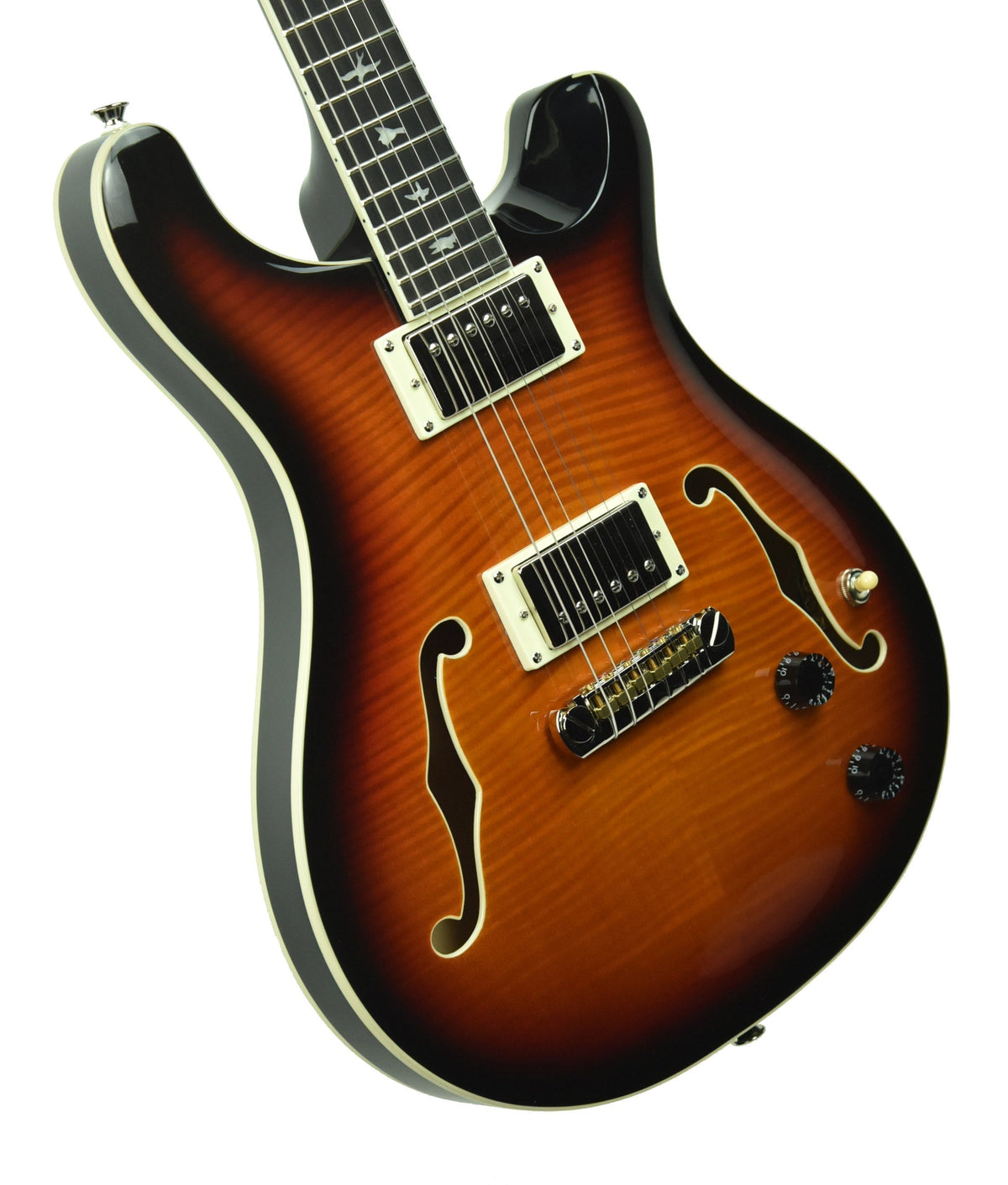 PRS SE Hollowbody II Electric Guitar in Tri-Color Sunburst D02322
