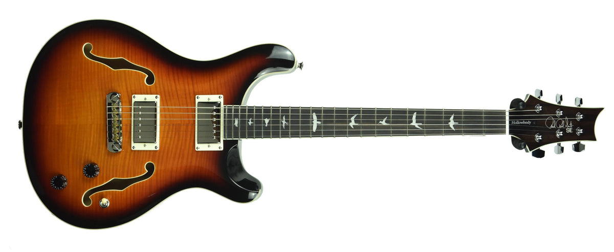PRS SE Hollowbody II Electric Guitar in Tri-Color Sunburst D02322