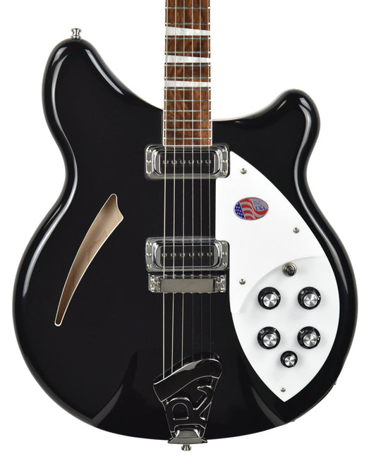 Rickenbacker 360 Deluxe Thinline Electric Guitar in Jetglo 2018736