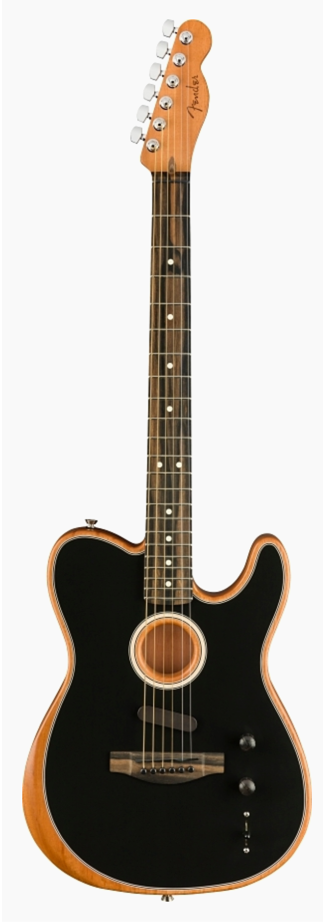 Fender American Acoustasonic Telecaster Electric Guitar - Black
