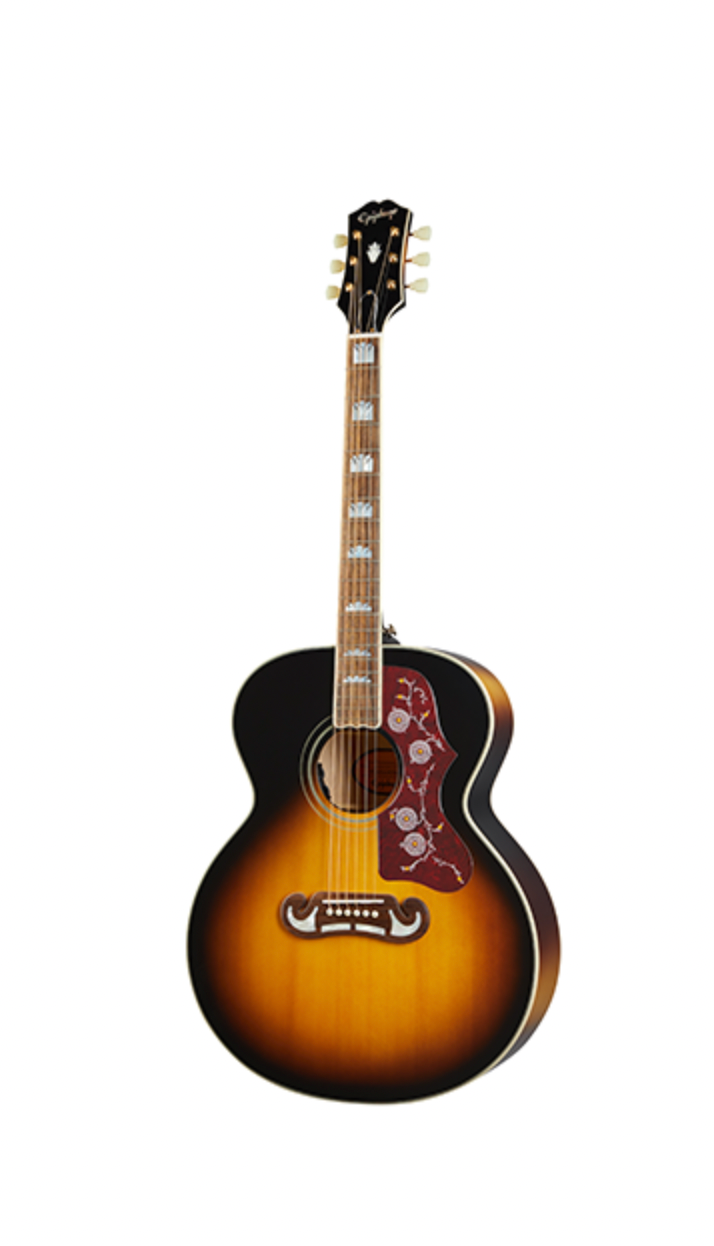 Epiphone Masterbilt J-200 Acoustic-Electric - Aged Vintage Sunburst Gloss