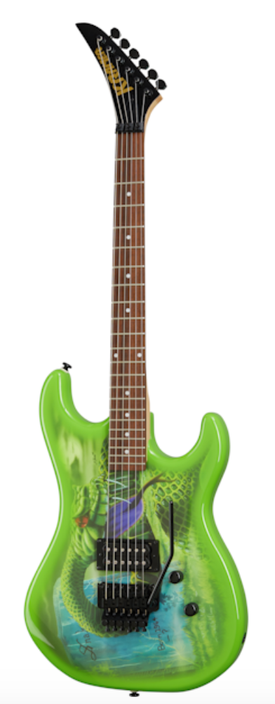 Kramer Snake Sabo Baretta Electric Guitar - Snake Green