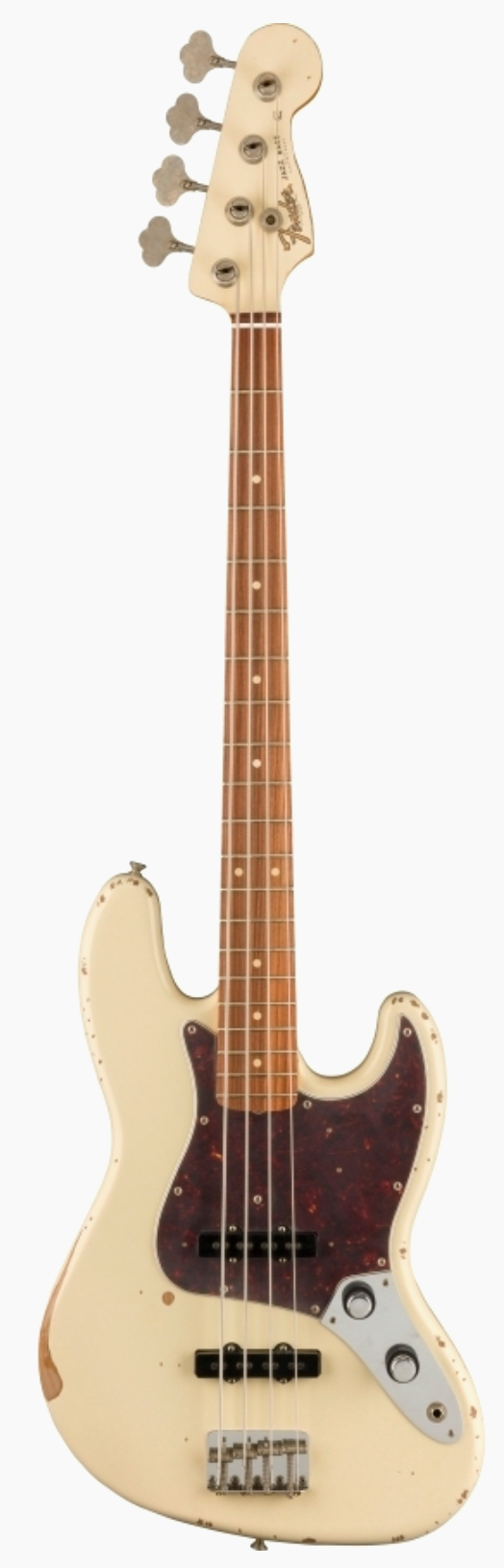 Fender 60th Anniversary Road Worn Jazz Bass - Olympic White