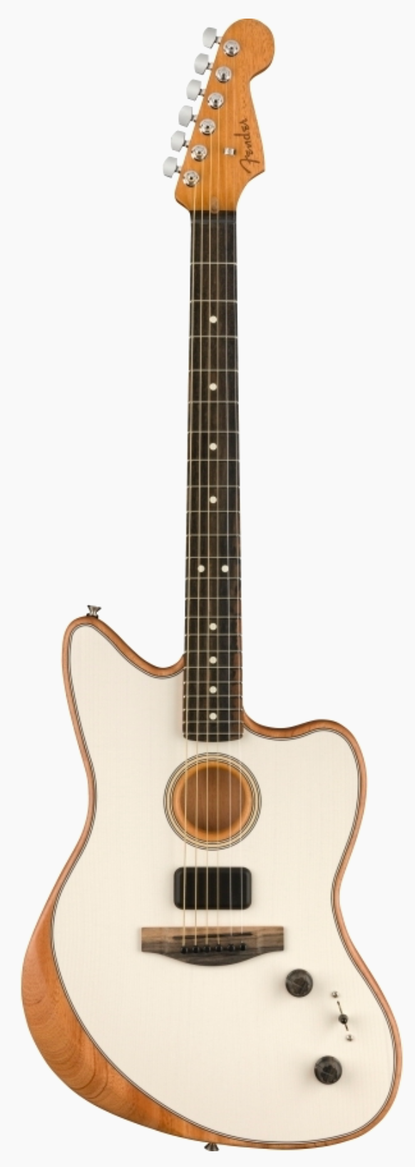 Fender American Acoustasonic Jazzmaster Electric Guitar - Arctic White