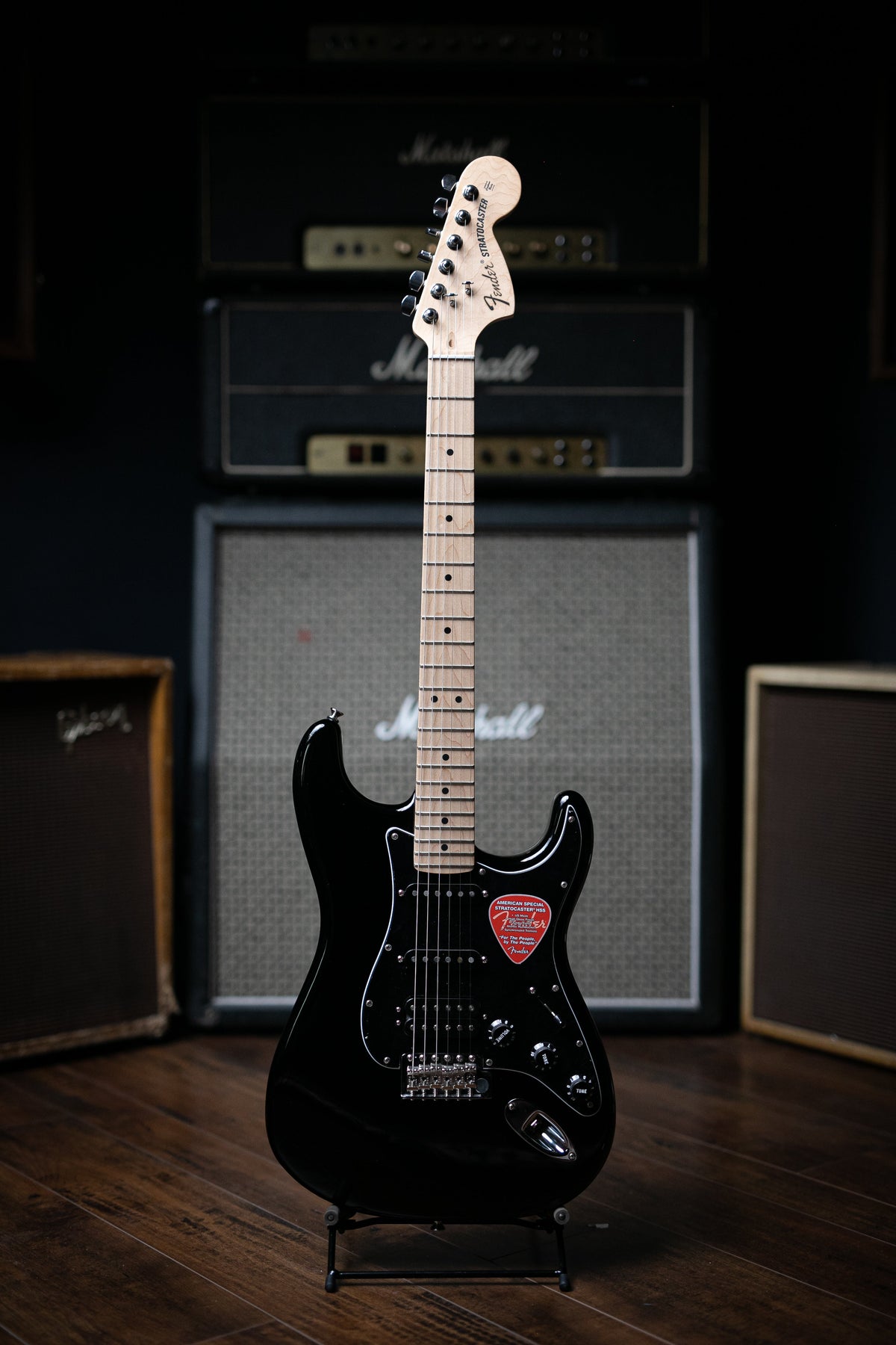 Fender American Special Stratocaster HSS Electric Guitar - Black