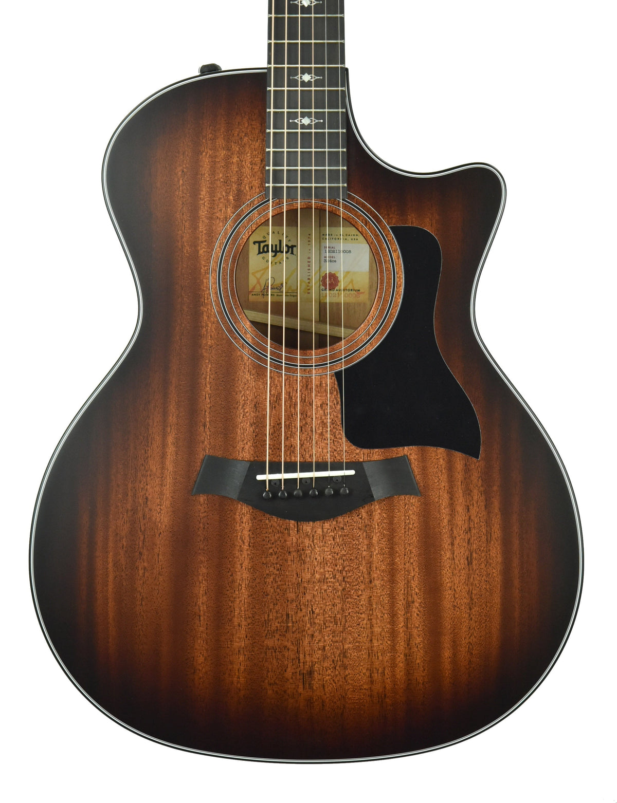 Taylor 324ce Acoustic Electric Guitar in Shaded Edge Burst 1202110008