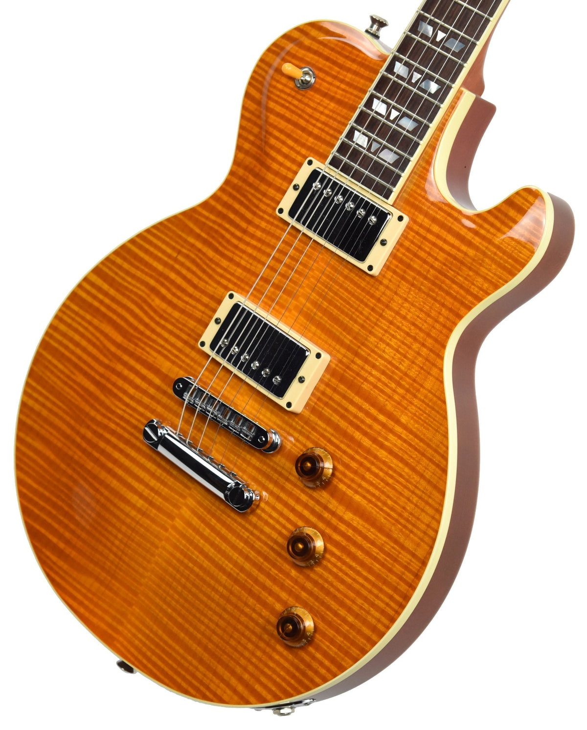 Used 2003 Hamer Monaco Super Pro Electric Guitar in Trans Amber 332402