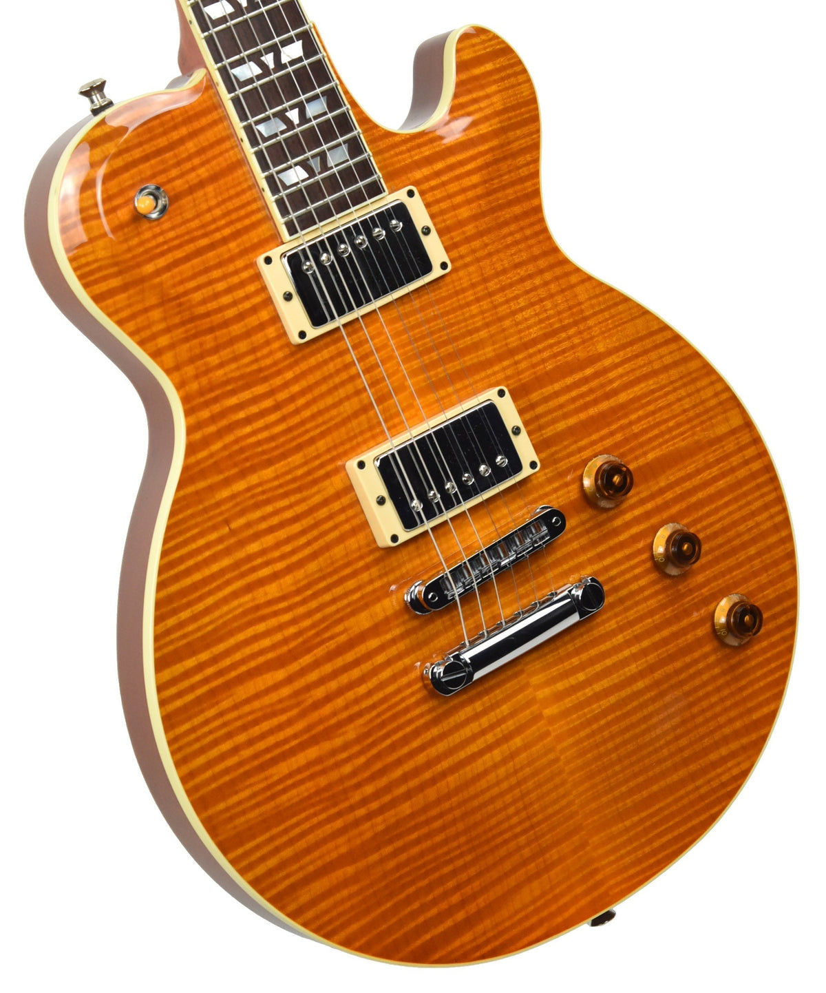 Used 2003 Hamer Monaco Super Pro Electric Guitar in Trans Amber 332402