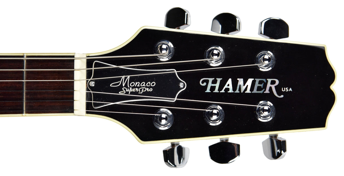 Used 2003 Hamer Monaco Super Pro Electric Guitar in Trans Amber 332402