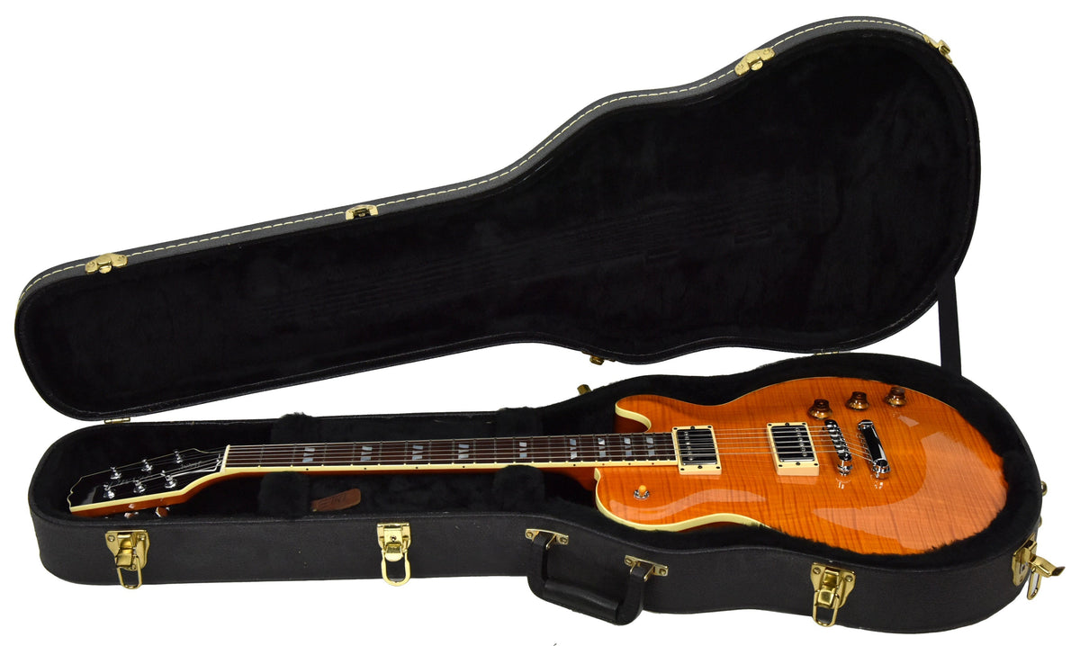 Used 2003 Hamer Monaco Super Pro Electric Guitar in Trans Amber 332402