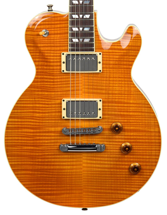 Used 2003 Hamer Monaco Super Pro Electric Guitar in Trans Amber 332402
