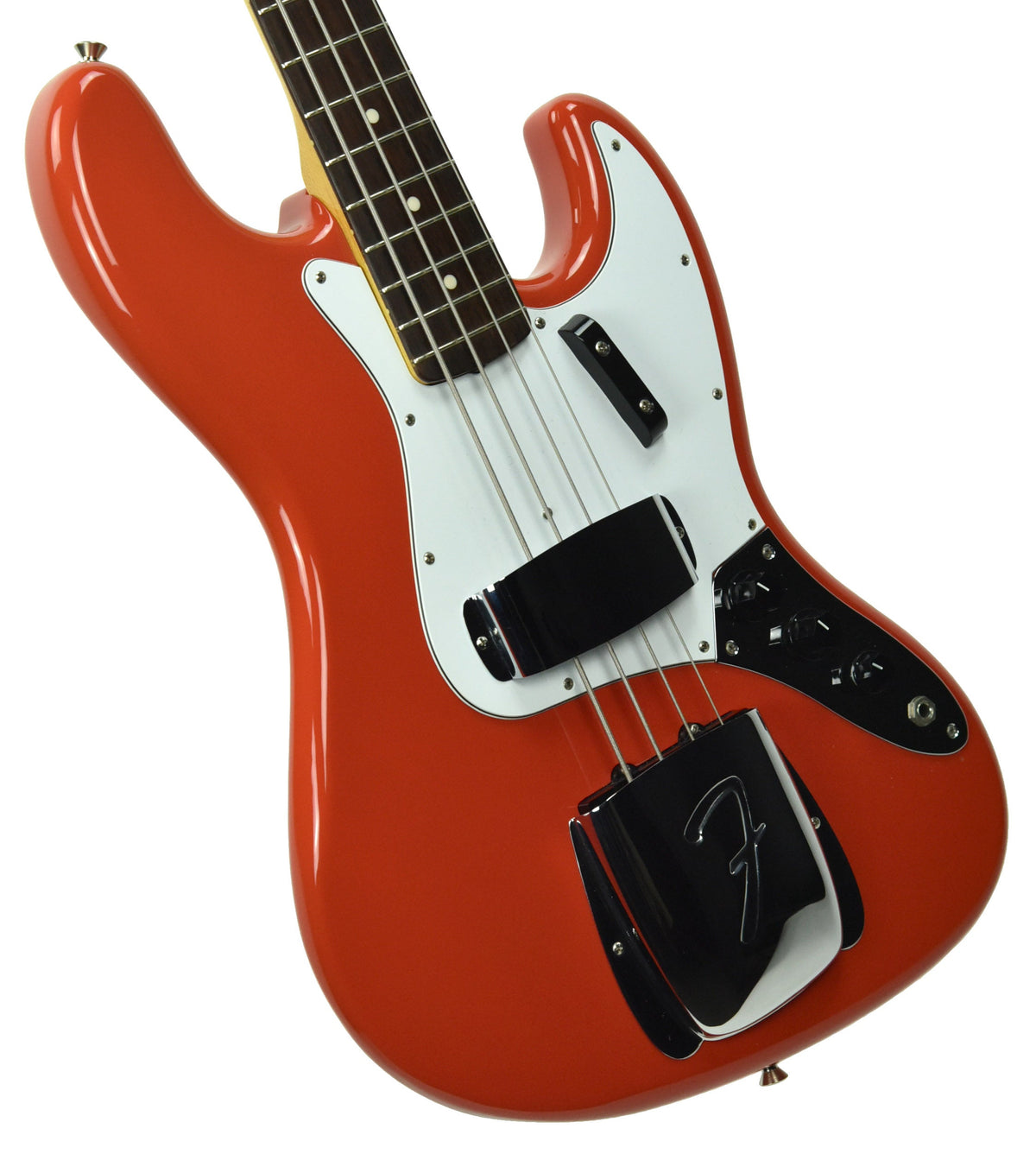 Used 2004 Fender CIJ 62 Jazz Bass in Fiesta Red R059197