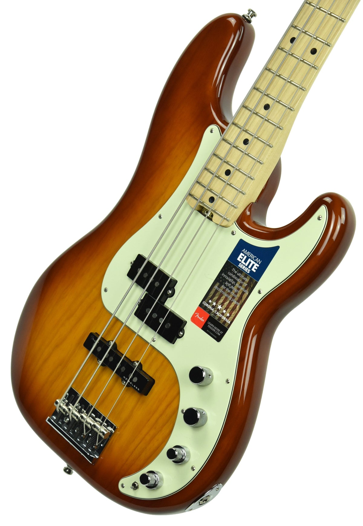 Used Fender American Elite P Bass in Tobacco Burst US19010072