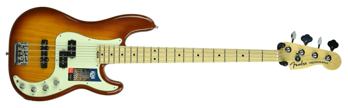 Used Fender American Elite P Bass in Tobacco Burst US19010072