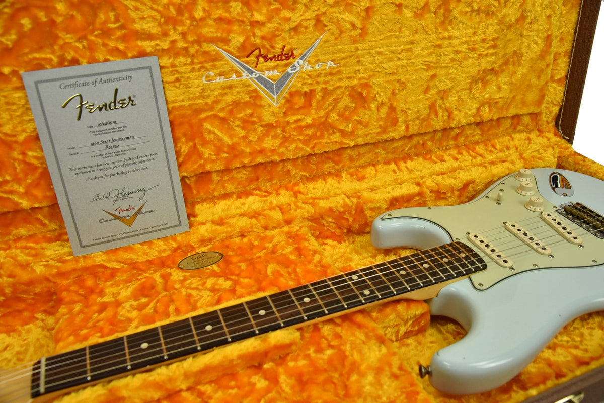 Used Fender Custom Shop 60 Stratocaster Journeyman Relic in Sonic Blue R95590