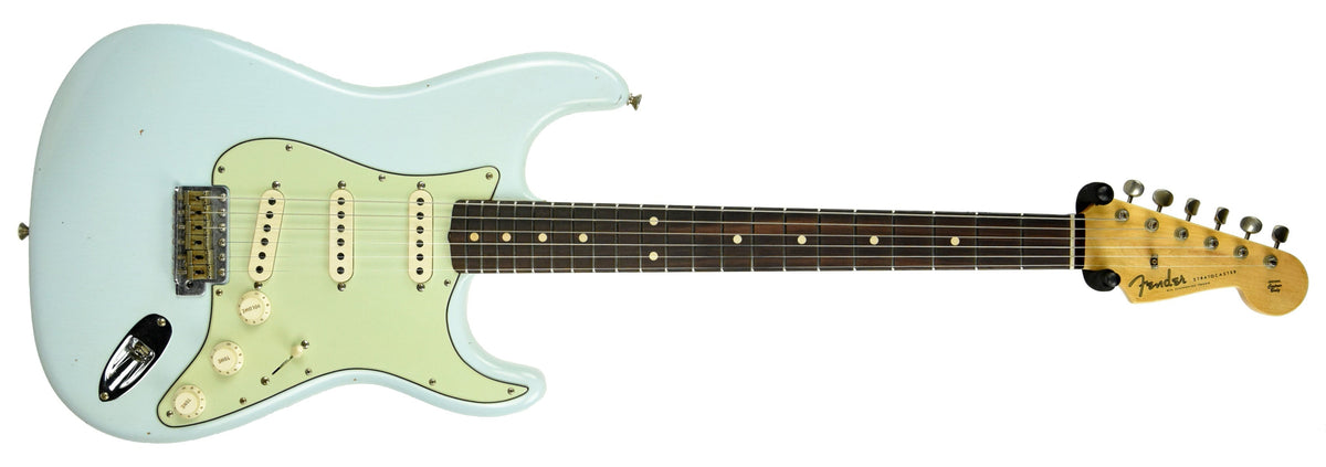 Used Fender Custom Shop 60 Stratocaster Journeyman Relic in Sonic Blue R95590
