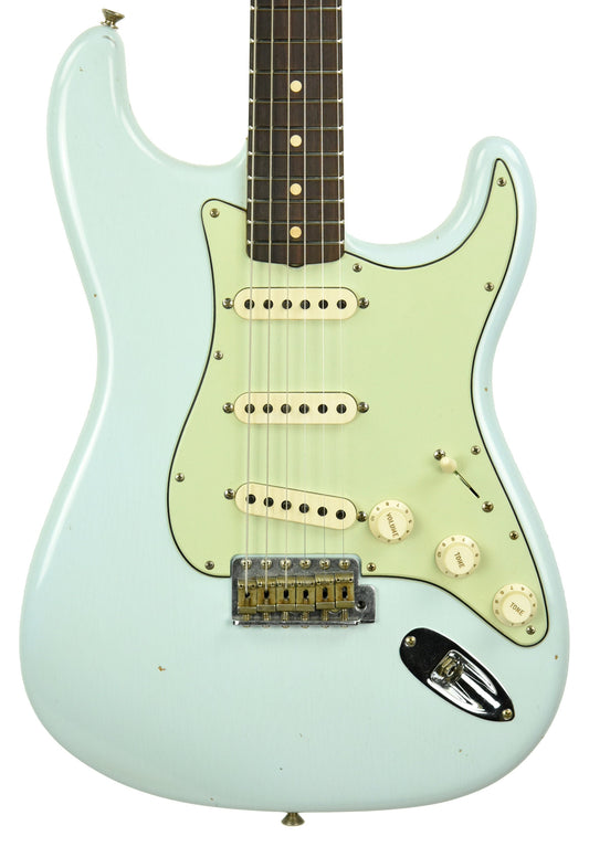 Used Fender Custom Shop 60 Stratocaster Journeyman Relic in Sonic Blue R95590