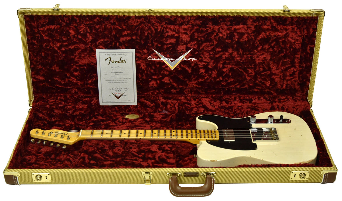 Used Fender Custom Shop 52 H/S Telecaster Relic in White Blonde R16387
