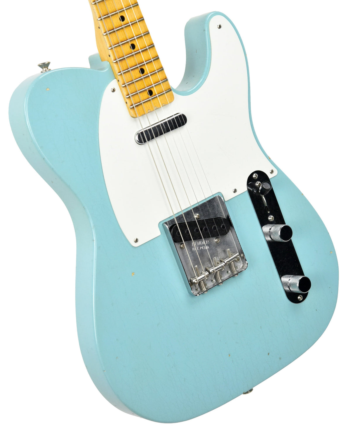 Used Fender Custom Shop 1955 Chicago Special Telecaster Journeyman Relic in Aged Daphne Blue R98348