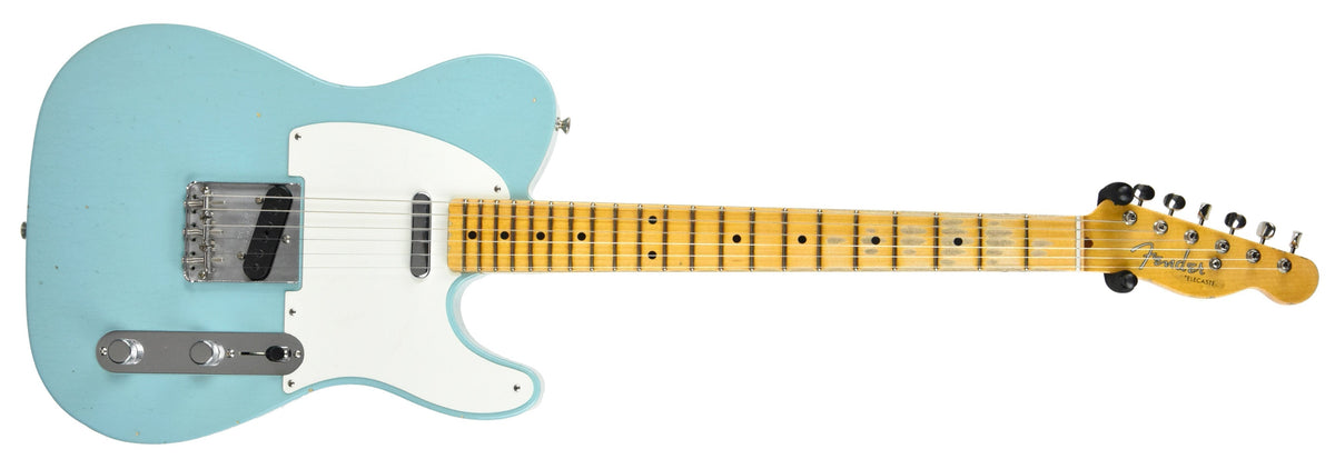 Used Fender Custom Shop 1955 Chicago Special Telecaster Journeyman Relic in Aged Daphne Blue R98348