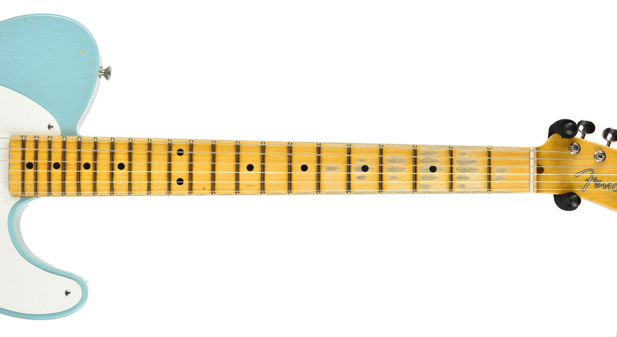 Used Fender Custom Shop 1955 Chicago Special Telecaster Journeyman Relic in Aged Daphne Blue R98348