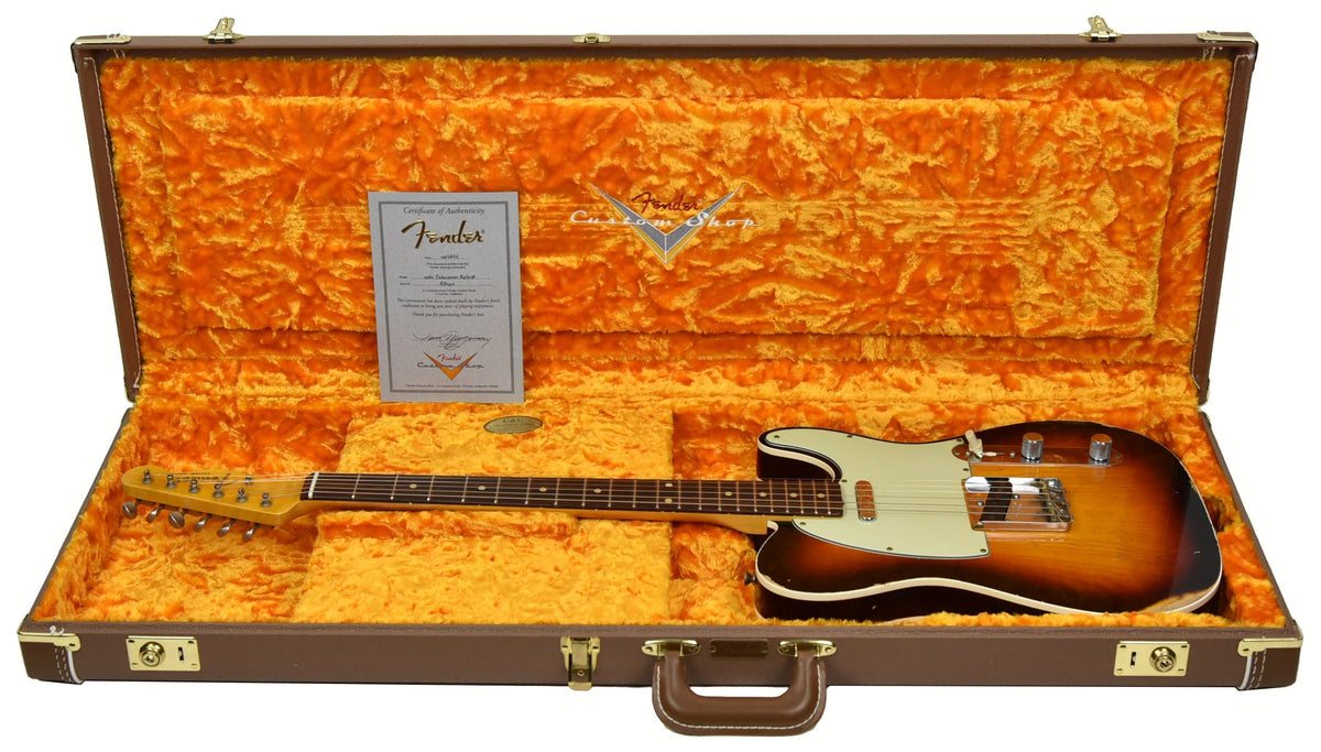 Used Fender Custom Shop 60 Telecaster Relic Three Tone Sunburst R87432
