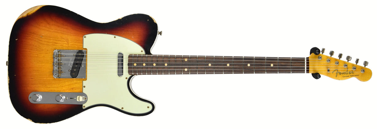 Used Fender Custom Shop 60 Telecaster Relic Three Tone Sunburst R87432