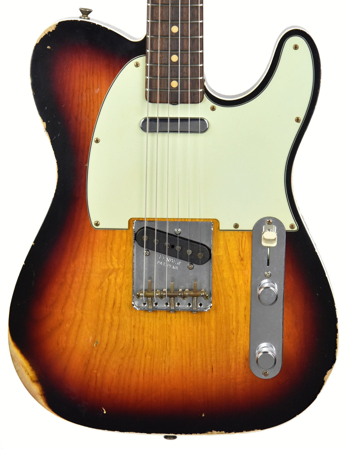 Used Fender Custom Shop 60 Telecaster Relic Three Tone Sunburst R87432