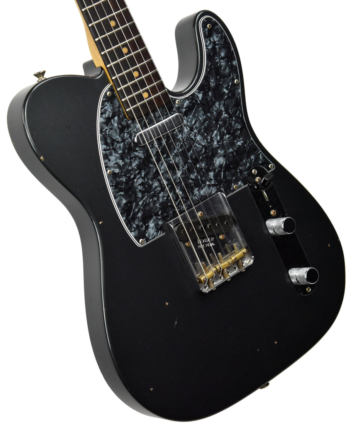 Used Fender Custom Shop 62 Telecaster Journeyman Relic in Charcoal Frost Metallic R87013