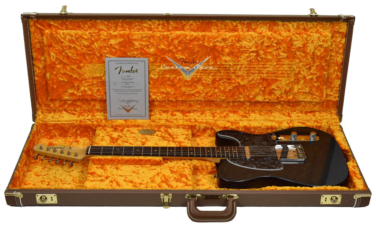 Used Fender Custom Shop 62 Telecaster Journeyman Relic in Charcoal Frost Metallic R87013