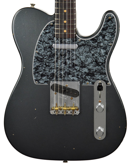 Used Fender Custom Shop 62 Telecaster Journeyman Relic in Charcoal Frost Metallic R87013