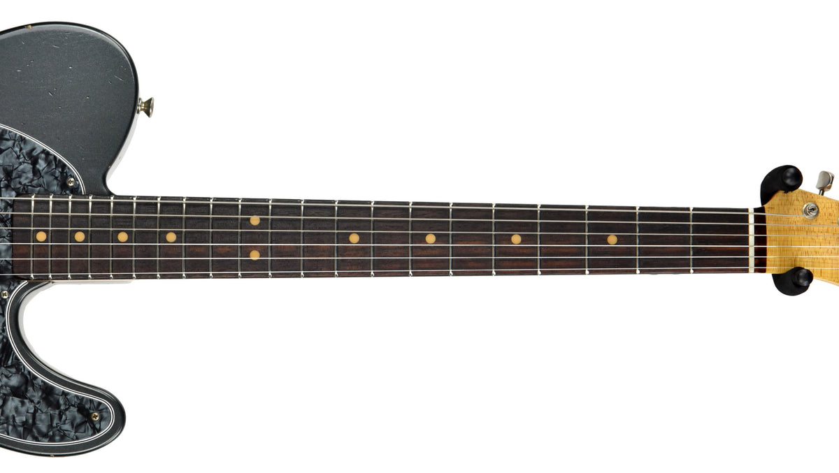 Used Fender Custom Shop 62 Telecaster Journeyman Relic in Charcoal Frost Metallic R87013