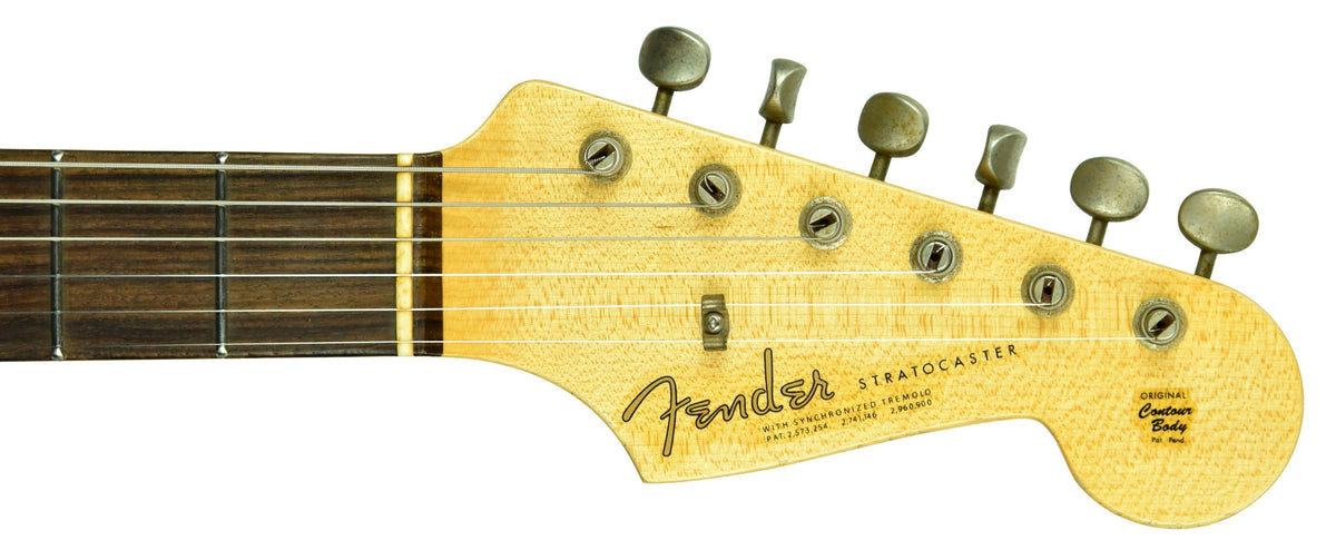 Used 2013 Fender Custom Shop 63 Stratocaster Relic Shell Pink R71254