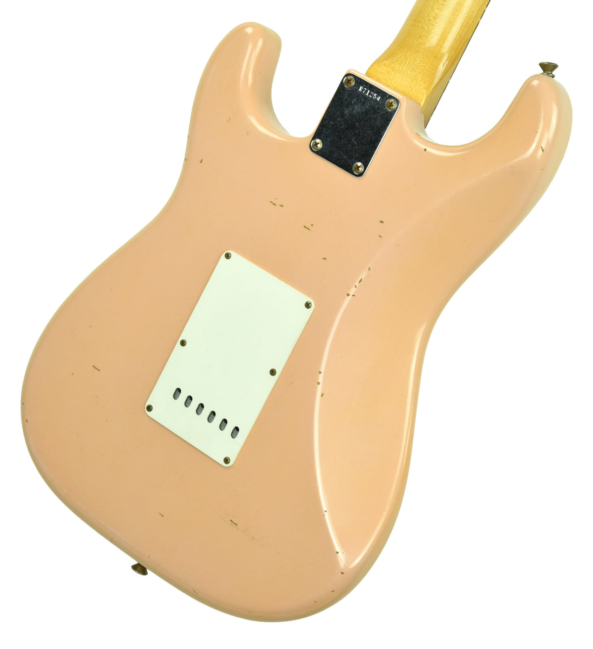 Used 2013 Fender Custom Shop 63 Stratocaster Relic Shell Pink R71254