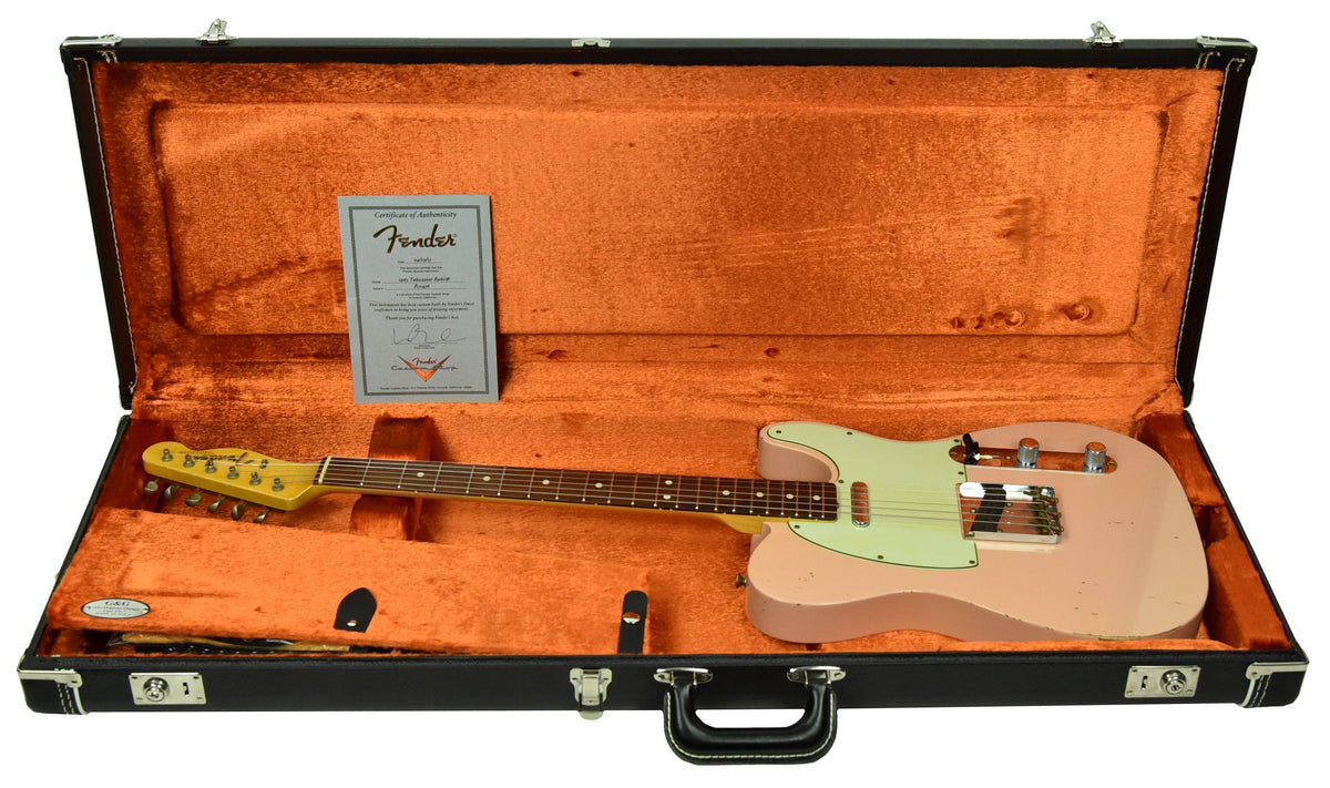 Used 2013 Fender Custom Shop 63 Telecaster Relic in Shell Pink R71436