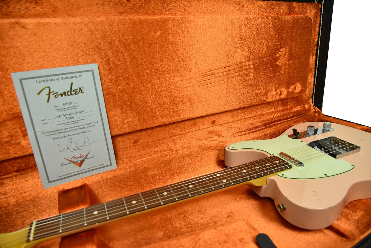 Used 2013 Fender Custom Shop 63 Telecaster Relic in Shell Pink R71436