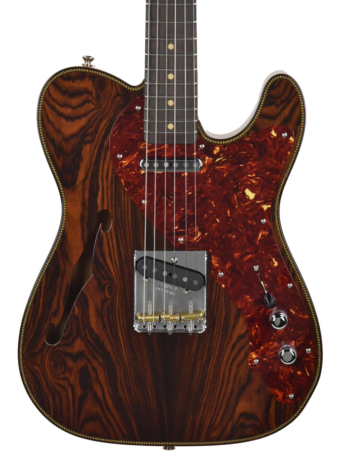 Used Fender Custom Shop Artisan Thinline Telecaster Natural Cocobolo R94650