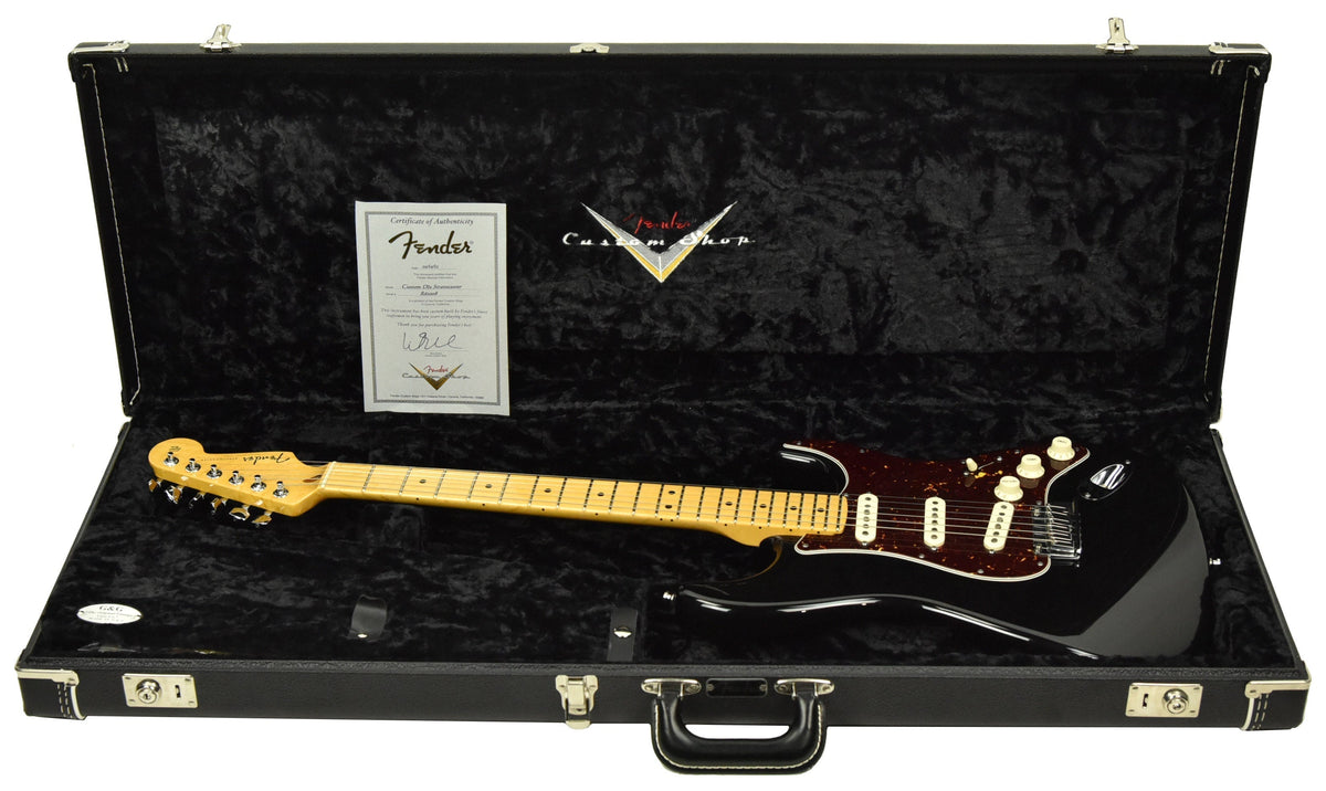 Used Fender Custom Shop Custom Deluxe Stratocaster in Black R62008