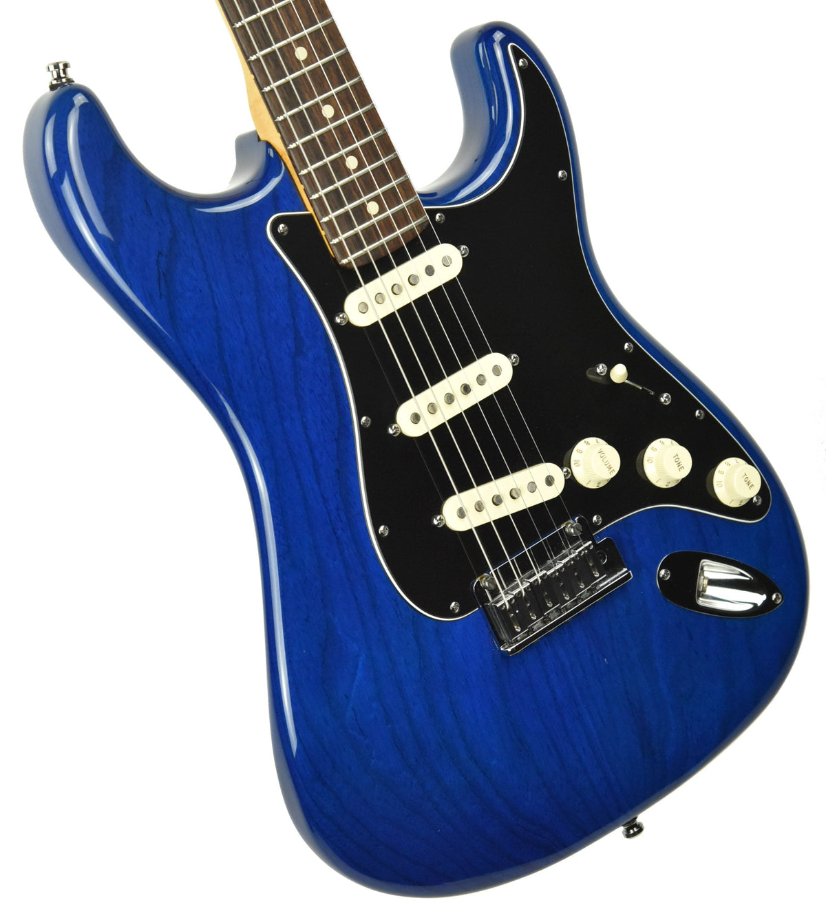 Used Fender Custom Shop Custom Deluxe Stratocaster in Sapphire Blue Trans R61895